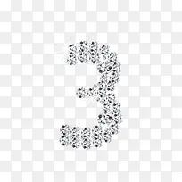 钻石数字3图片