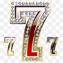 钻石阿拉伯数字七