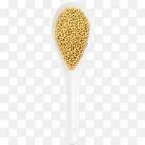 勺子里的黄豆