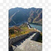 中国长城山脉河水