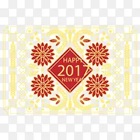 矢量金色2017年