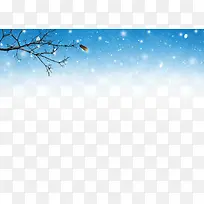 雪花枯树