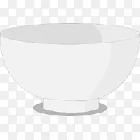 矢量容器瓷碗