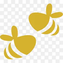 蜜蜂剪影