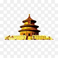金色中国风世纪天坛
