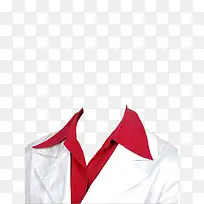 红领白衬衣