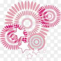 粉红花纹底图