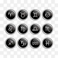 矢量十二星座素材
