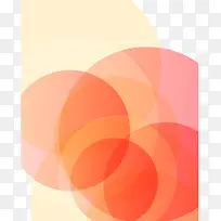 活力橙色圆环设计矢量素材