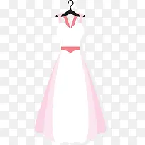 白色婚纱长裙