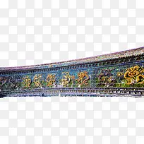 中秋节中国风古老墙壁