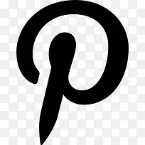 Pinterest的字母标志图标