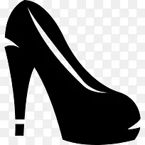 女性的高跟鞋图标