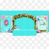 蒂芙尼蓝婚礼签到区