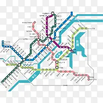 武汉地铁路线矢量图