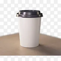 白色咖啡纸杯