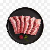 一碟新鲜猪肉设计