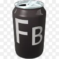 易拉罐社交媒体图标fb