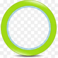 绿色双层圆环造型