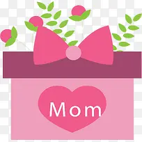 粉红母亲节礼物盒