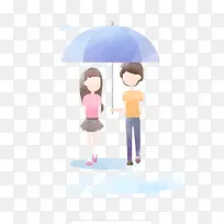 雨中漫步