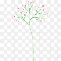 小碎花枝叶
