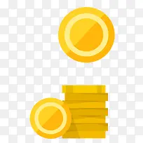 金融金币矢量图