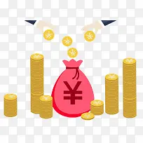 手绘金币