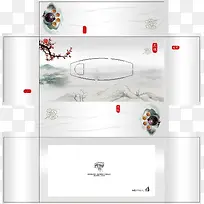 纸抽盒素材