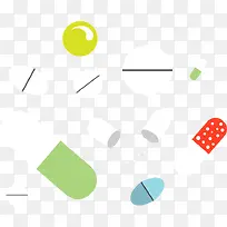 矢量图吃感冒药