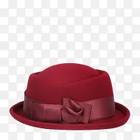 酒红色优雅礼帽