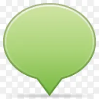 绿色的聊天气泡图标