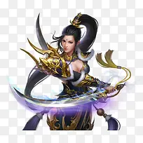 游戏人物美女子立绘装饰图片