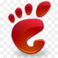 红色的小脚丫图标