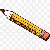 黄色卡通铅笔