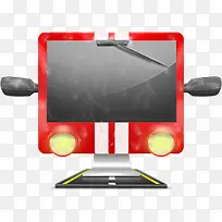 电脑显示器电影风格logo图标