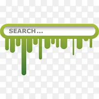 绿色搜索框