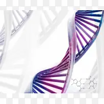 紫色螺旋基因海报背景