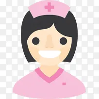 粉色可爱卡通护士