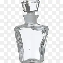 方形透明玻璃瓶瓶子瓶塞