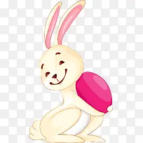 小白兔抱着彩蛋