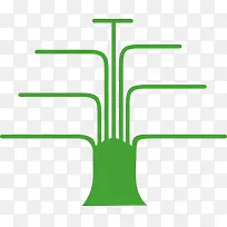 绿色树枝