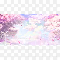 日本动漫粉色樱花