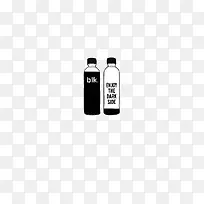 黑白瓶子