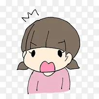 难过的小女孩