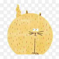 胖胖的猫剪贴画