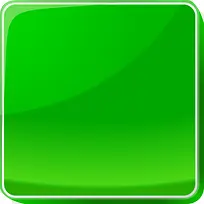 绿色的方形按钮图标