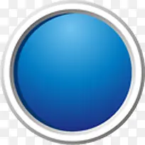蓝色圆形按钮图标