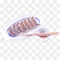 手绘饺子