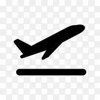 飞机起飞符号图标